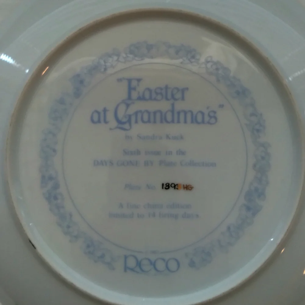 Vintage Plate by Sandra Kuck Days Gone By Collection - Picture 2 of 6